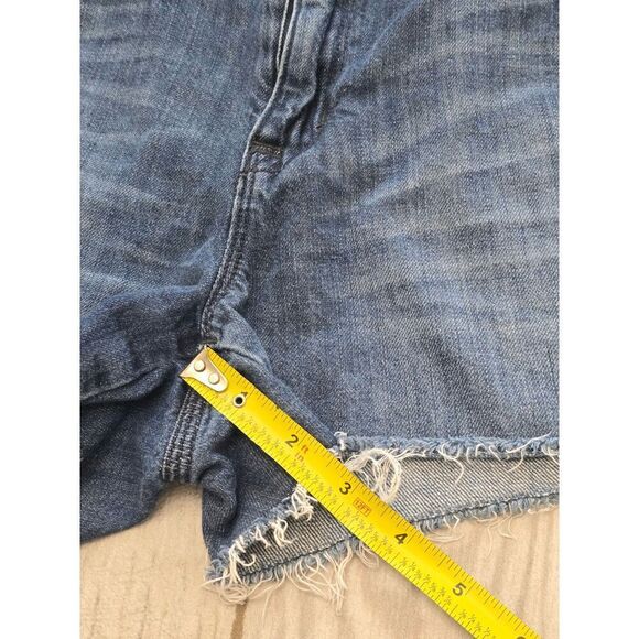 J.Crew Women’s Denim Cutoff Shorts Size 10 | 100% Cotton | Raw Hem Vintage Wash - Picture 5 of 7